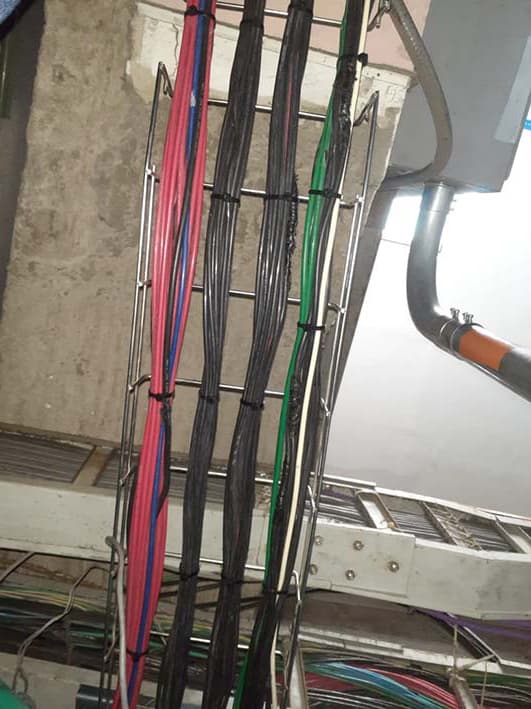 Cableado de maquinaria industrial
